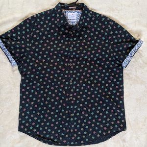 Denim & Flower Men's Casual Short Sleeve Button Up